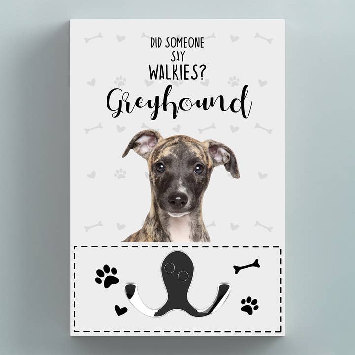 P6641 - Walkies Hundehalsband zum Aufhängen an der Wand, Windhund für den Großhandel von Vivid Squid Wholesale