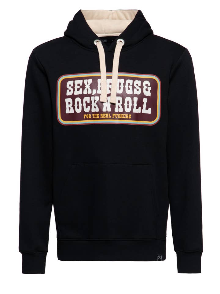 Btex Fashion GmbH / KING KEROSIN - Vendita all'ingrosso Felpa con cappuccio - Unisex - Felpa con cappuccio Sex, Drugs & Rock 'n' Roll