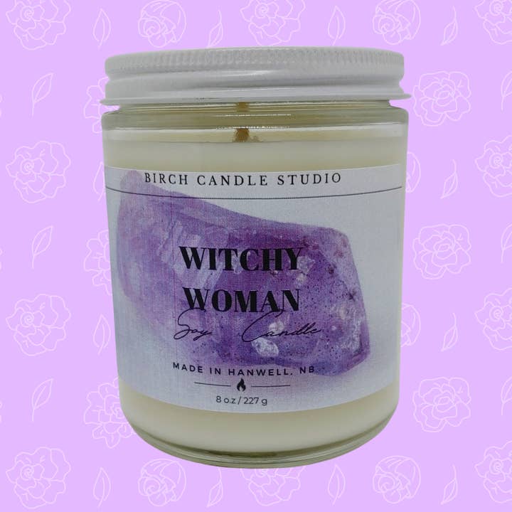 Birch Candle Studio - Vente Bougie en bocal - Witchy Woman - (Lavande et sauge)0