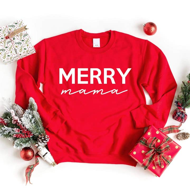 Merry Mama Sweatshirt for wholesale by Light & Shine