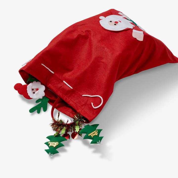 The Twiddlers – wholesale Christmas decoration – 5 Festive Santa Sacks