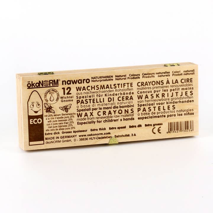 Vaxkritor Gnome Nawaro, träask, FSC-certifierad för wholesale av ökoNORM