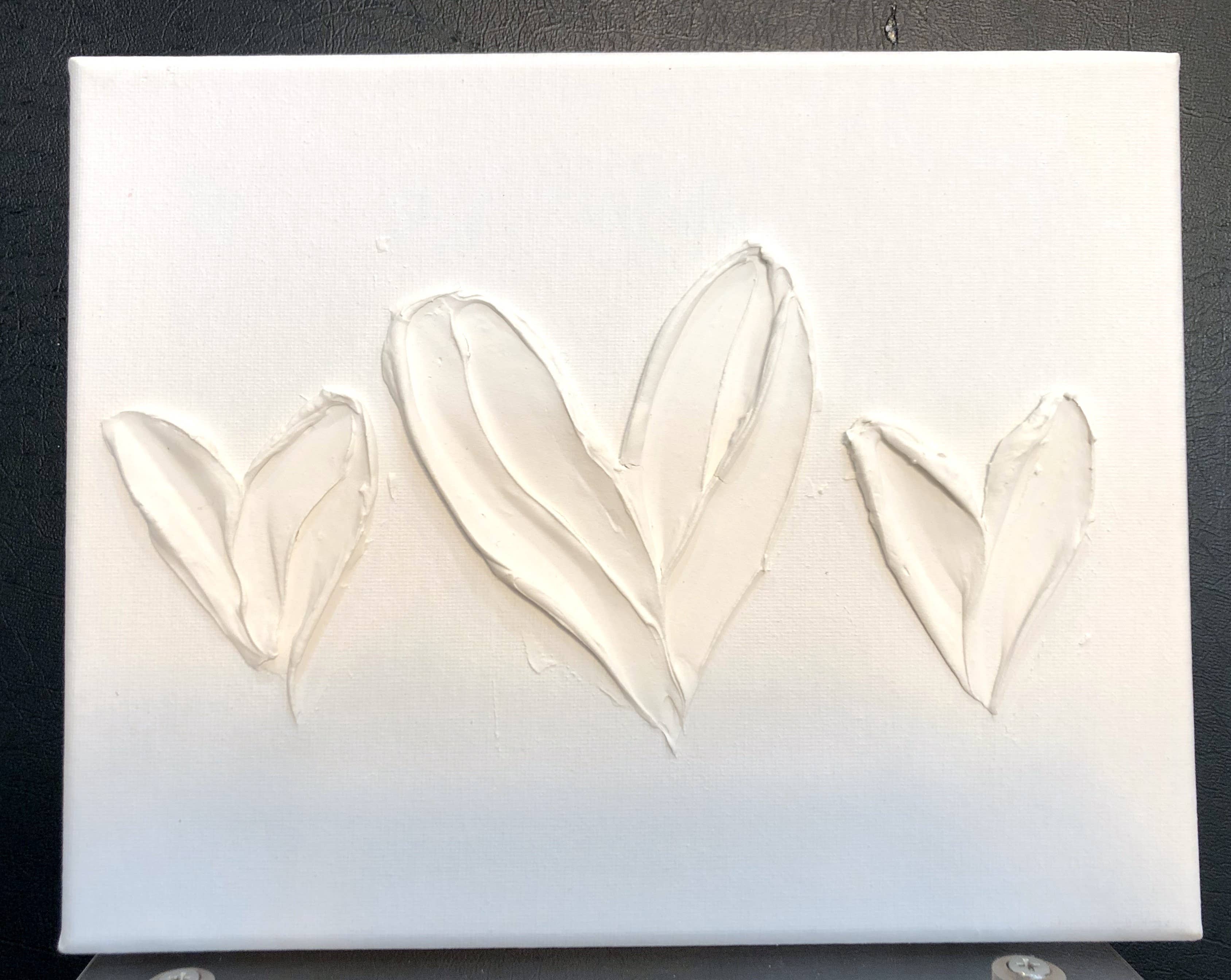 Coddiwomple - Vente Kit de bricolage - Peignez votre propre toile, 8 x 10 cœurs, arc-en-ciel, ange, sourire, points2