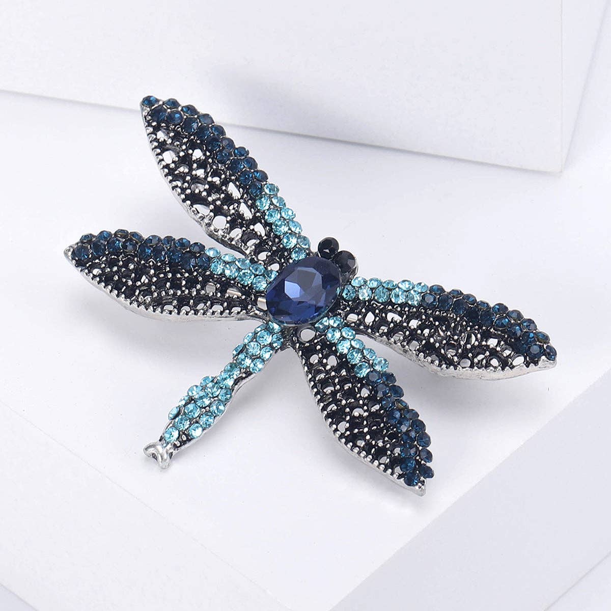 Ole - Wholesale Broche - Libelle Legering Strass Broche PA57613