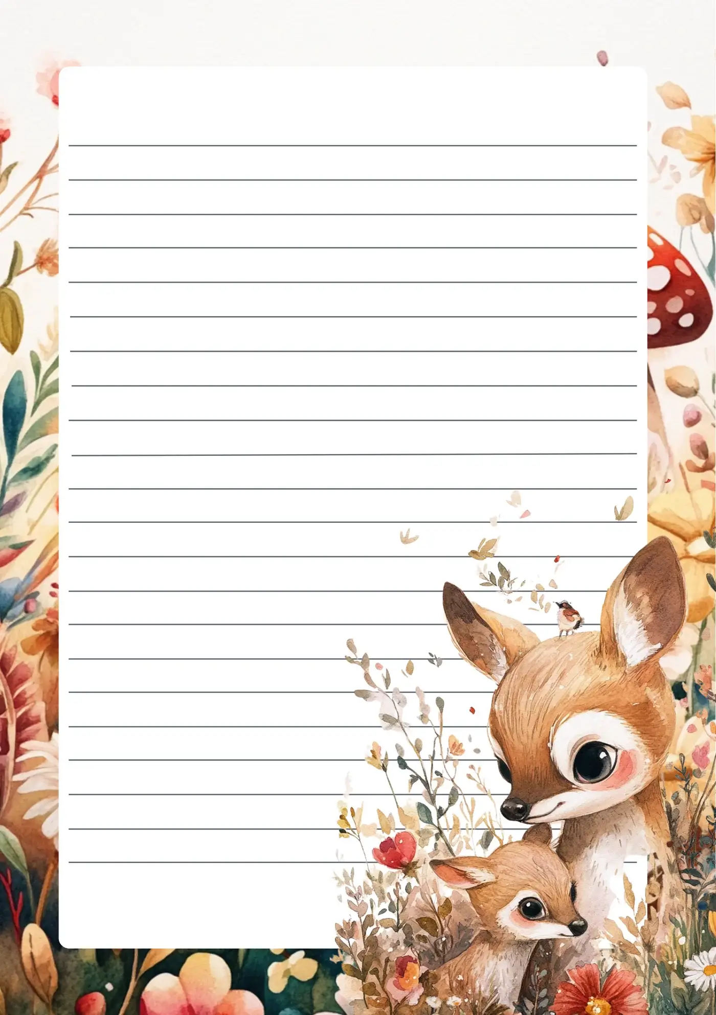 Fripperies - Wholesale Stationery/Notecard Set - A note from the Forest | Stationery Fripperies1
