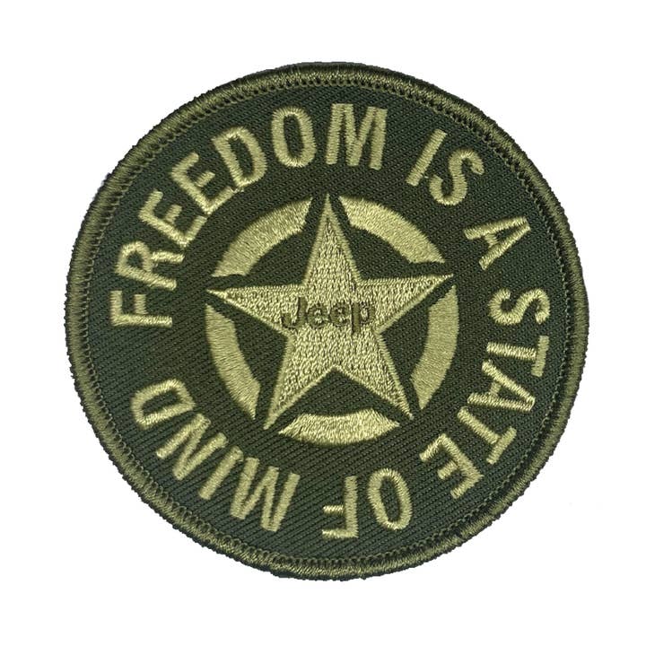 Patch - Jeep State of Mind - Green for wholesale by Detroit Shirt Co.