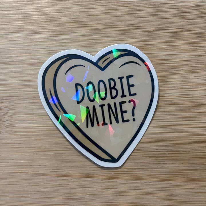 Adhesivo de vinilo troquelado 420 Candy Heart para venta al por mayor de Prairie Chicken Sticker Shop & Gifts