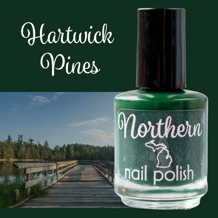 Hartwick Pines ~ Nail Polish Dark Green Toxin-Free Vegan Eco and other Purchase Wholesale hartwick. Free Returns & Net 60 Terms on Faire trending on Faire.