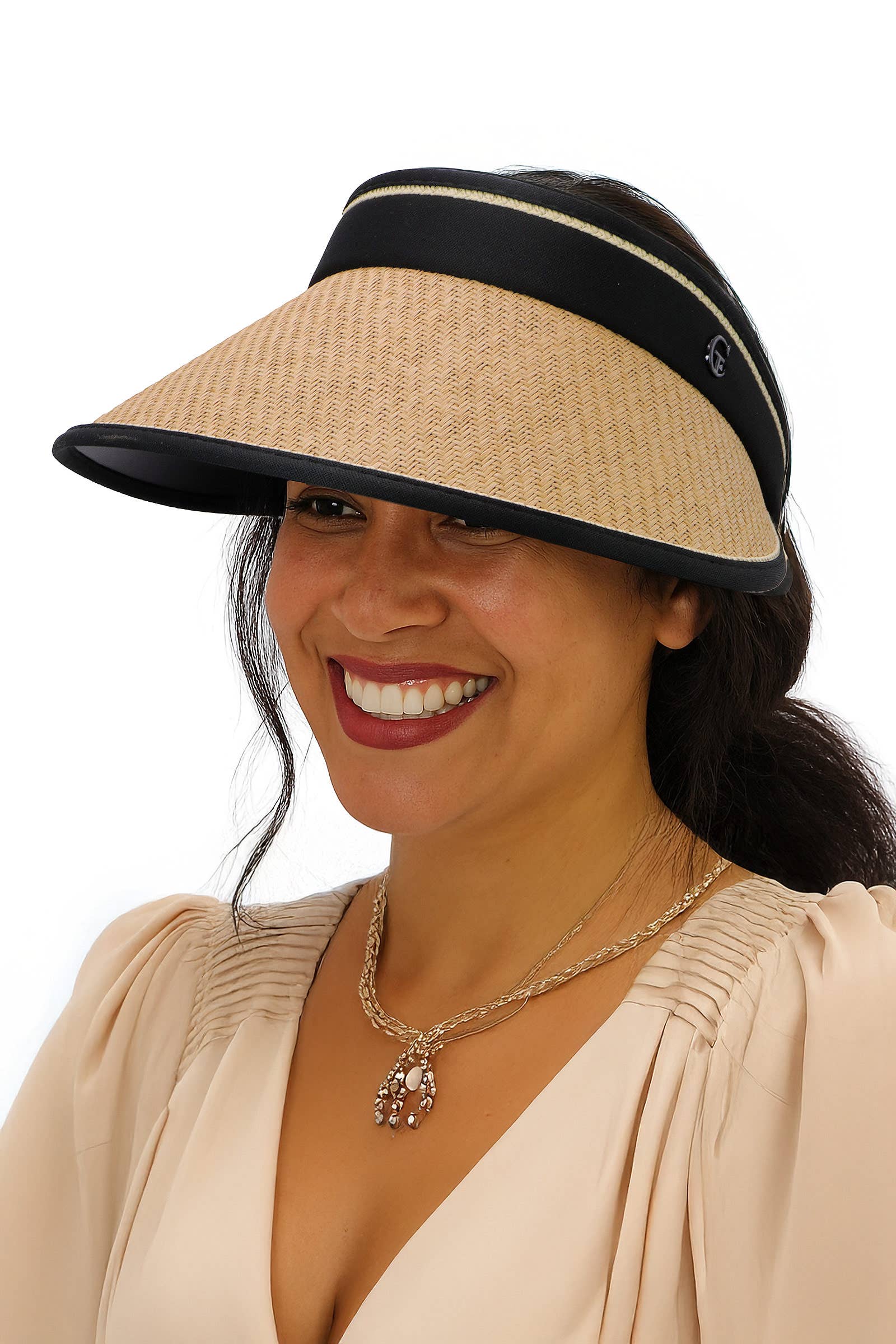 ASSORTED Pack And Go Paper Straw Roll-up Sun Visor for wholesale on Faire1