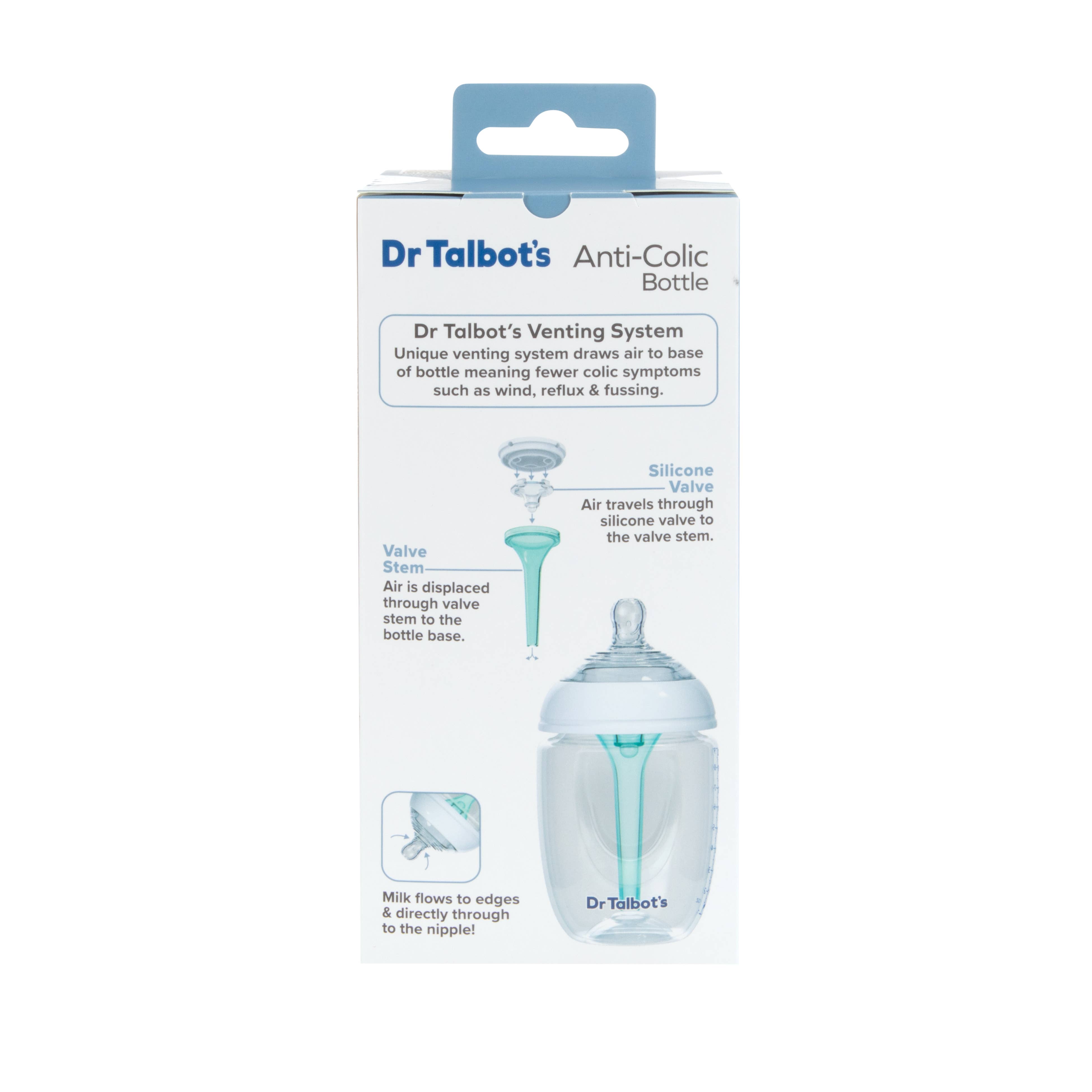Dr. Talbot's - Wholesale Baby Bottle - Dr. Talbot's Anti-Colic Bottle 6 oz or 9 oz with White Screw5