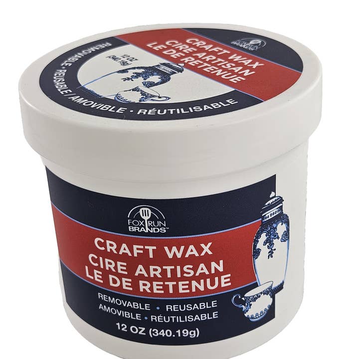 Fox Run Brands - Wholesale Sealing Wax - Fox Run Craft Wax, 12 Oz Jar of Removable Museum Grade Putty