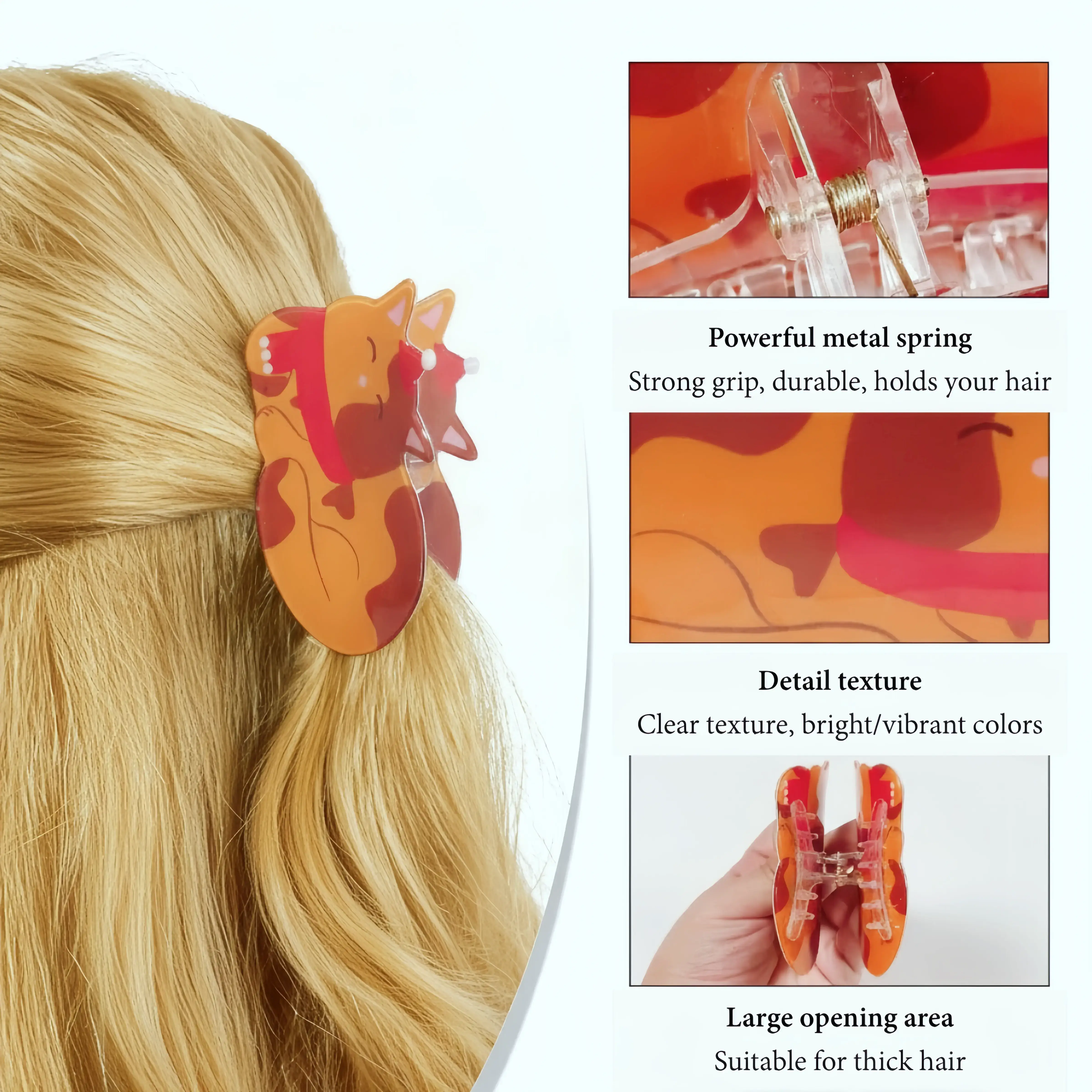 Otterware - Wholesale Hair Clip - Women's - Hand-Crocheted Holiday Hair Clips | Festive Knitted Charms1