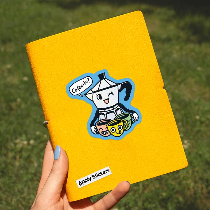 Apply Stickers - Wholesale Sticker - Cafecito? - Die-Cut Sticker1