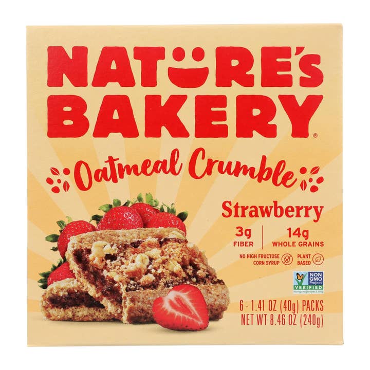 Strawberry Oatmeal Crumble Bars - 6 Pack, 8.46 OZ for wholesale by Everyday Supply Co