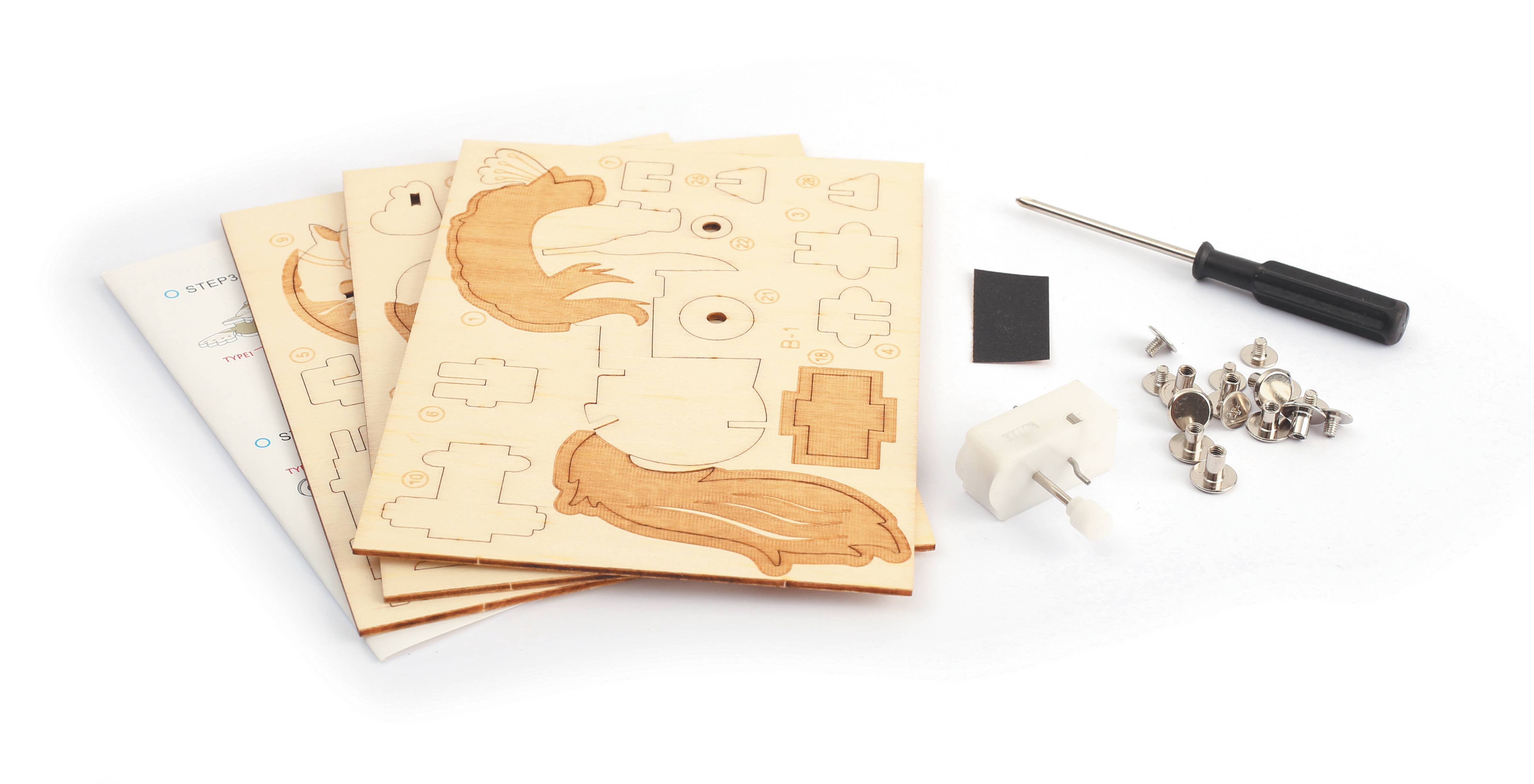 Graine Créative - Wholesale Wood Toy - Kids - WOODEN MODEL 3D MECHANICAL HORSE5