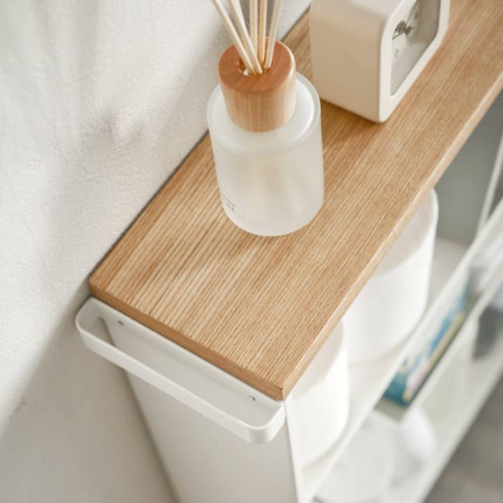 Yamazaki Home - Wholesale Free Standing Shelf - Tower Rolling Storage Cart - Steel