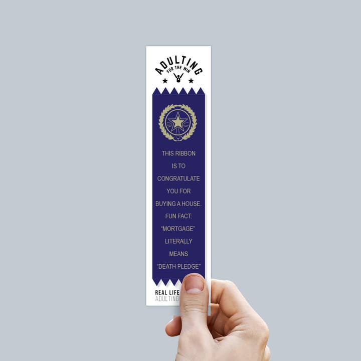 AdultingFTW - Wholesale Gag Gift/Novelty Gift - New Home - Adulting Award Ribbon
