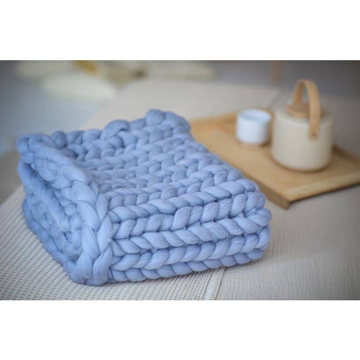 Schaapmaatje - Wholesale Throw Blanket - Warm, Soft Living Blanket XXL Hand-Knitted, 100% Pure Merino Wool4
