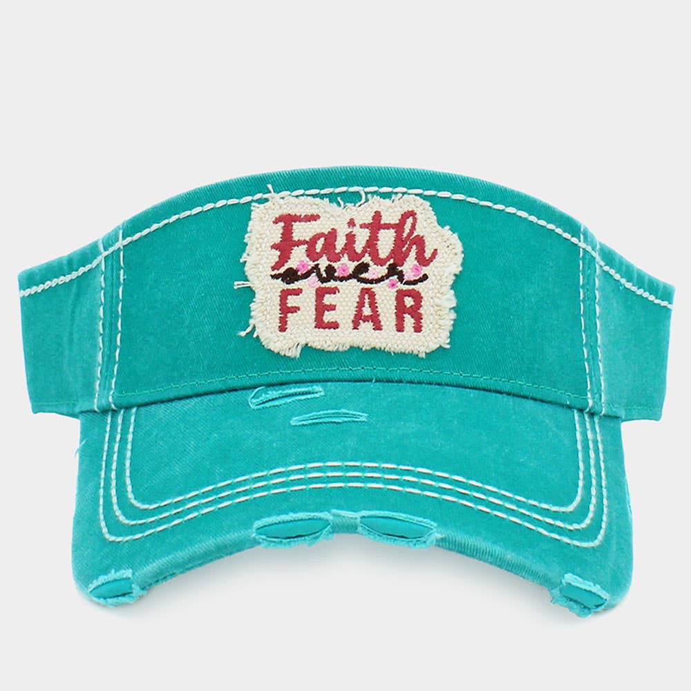 Sensibling Corp. - Wholesale Visor - Women's - Faith Fear Vintage Visor Hat4