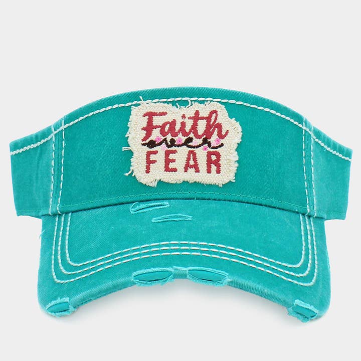 Sensibling Corp. - Wholesale Visor - Women's - Faith Fear Vintage Visor Hat4