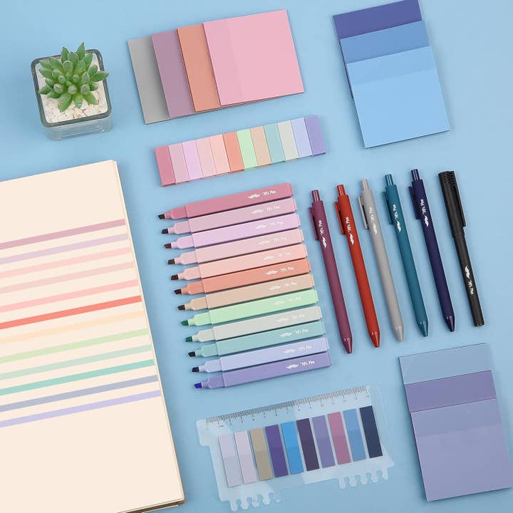 Mr. Pen - Wholesale Highlighter - Mr. Pen Aesthetic Book Annotation Kit