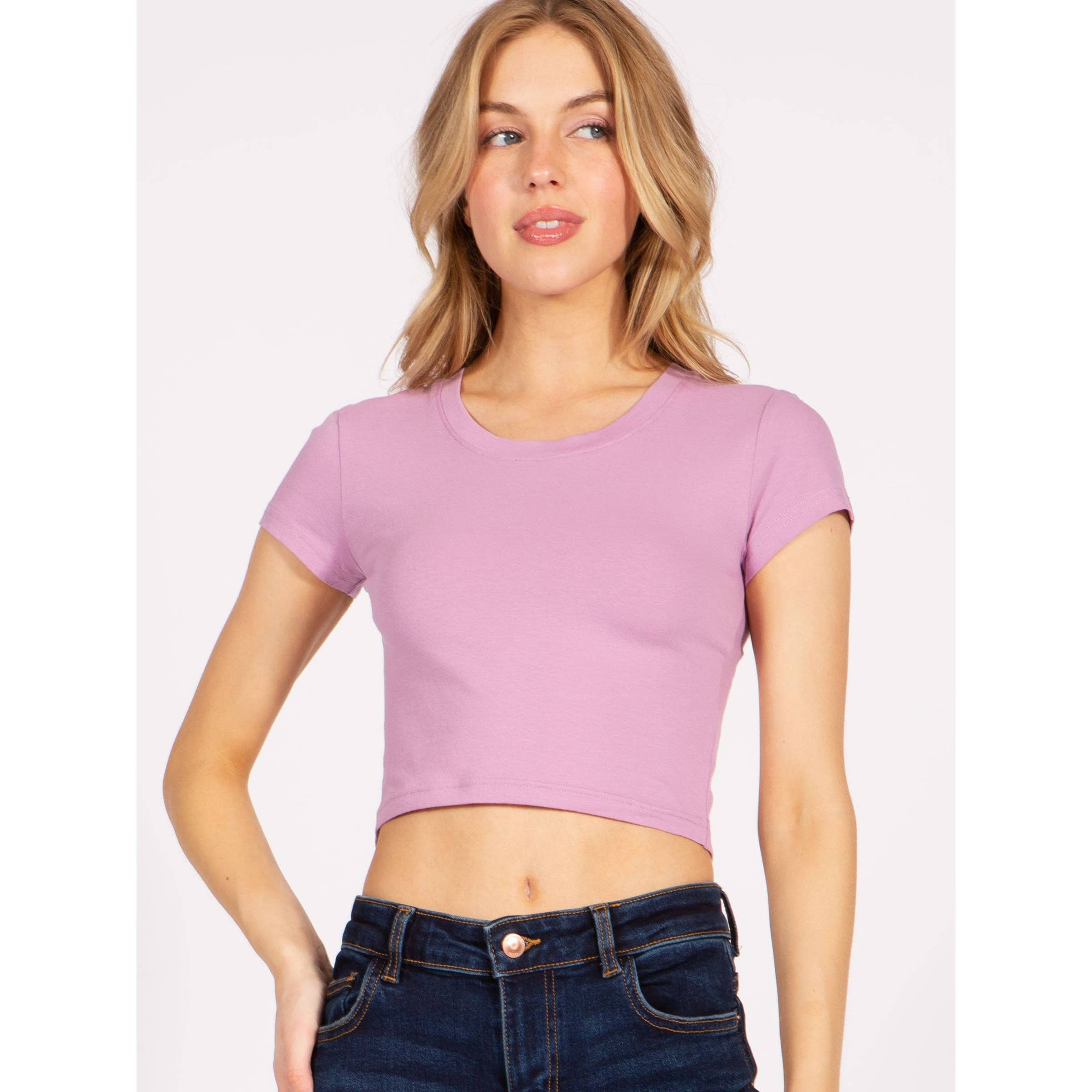 Timeless - Wholesale T-Shirt - Women's - Crop Top Baby Tee T-Shirt8