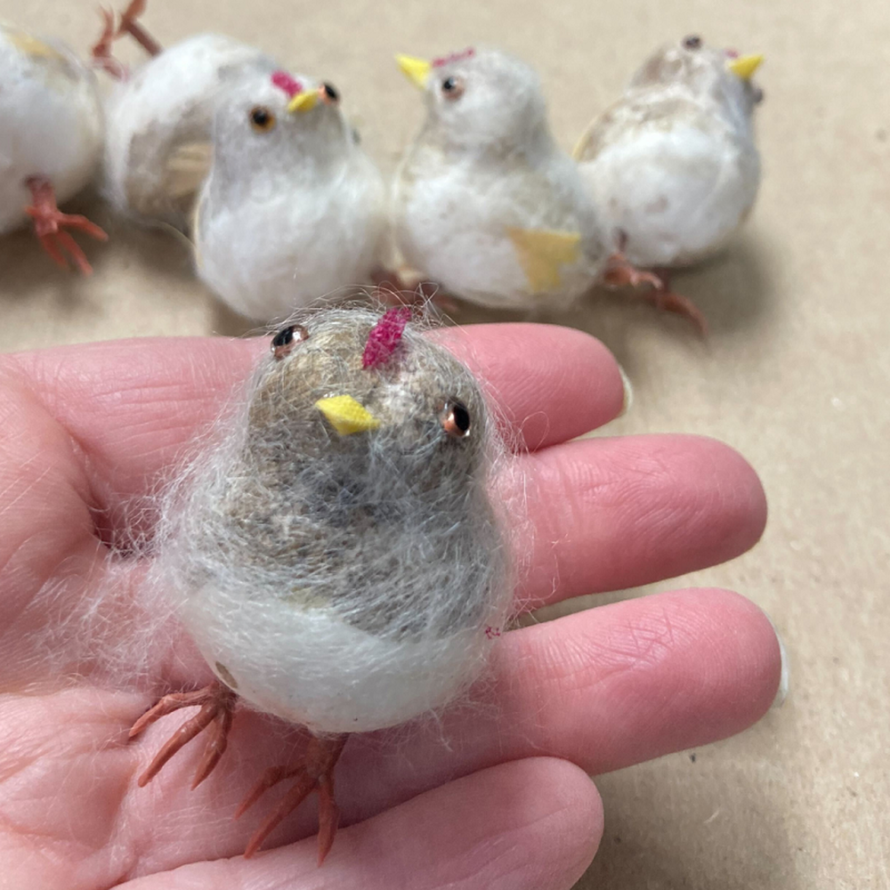 Factory Direct Craft - Wholesale Artificial Flowers - 1-3/4" Baby Rooster Chicks (Pack of 6 Chicks)1