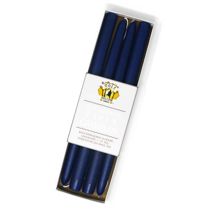 Mole Hollow Candles - Wholesale Tapered Candle/Candlestick - 12" Taper Candle Sets - Choose from 39 colors!