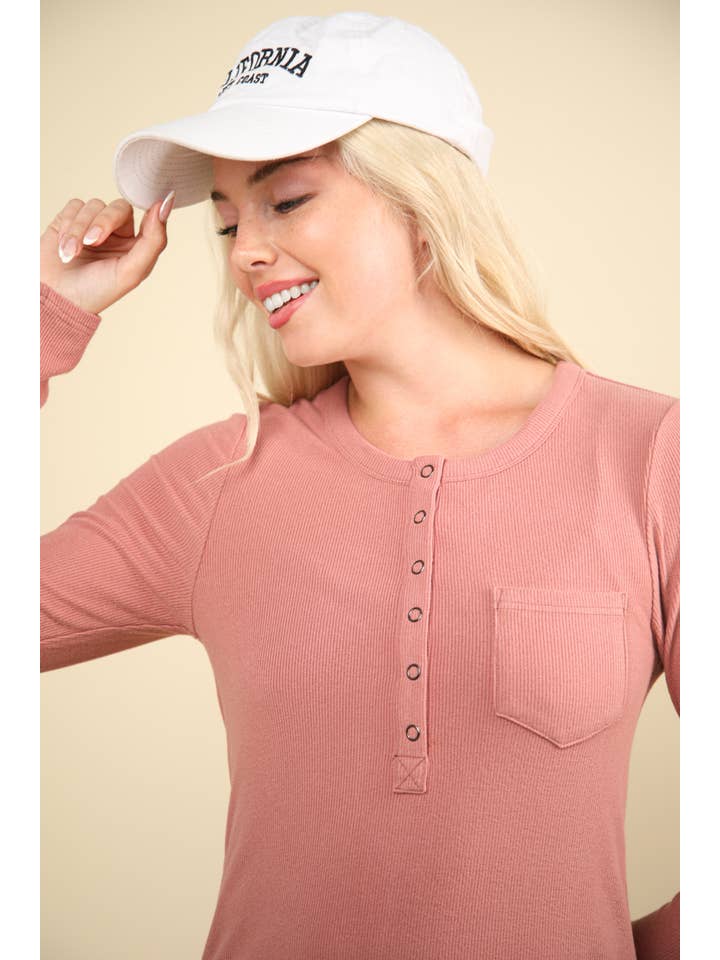 VERY J - Wholesale Knit Top - Women's - NT10047-Soft brushed solid knit casual top9