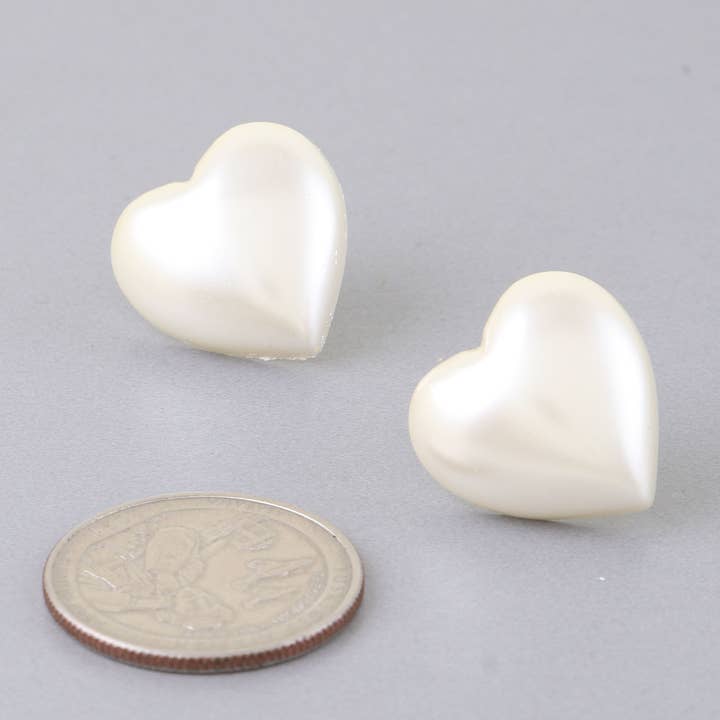 Luminous Heart Stud Earrings for wholesale by 3AM BY H&D ACCESSORIES
