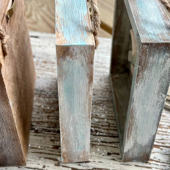 UnfiniSHEd - Wholesale Sign - Sea Shell Mosaic Heart Sign, Choose Saying,4