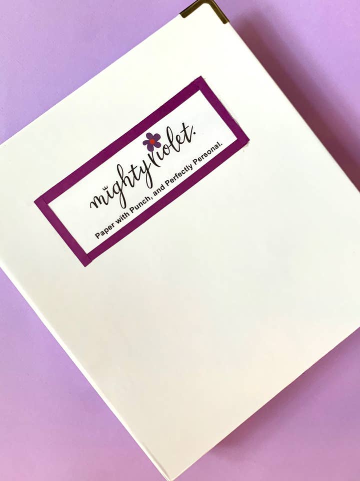 "Mighty Classic" Personalized Paper - Retail Binder for wholesale by Mighty Violet Design