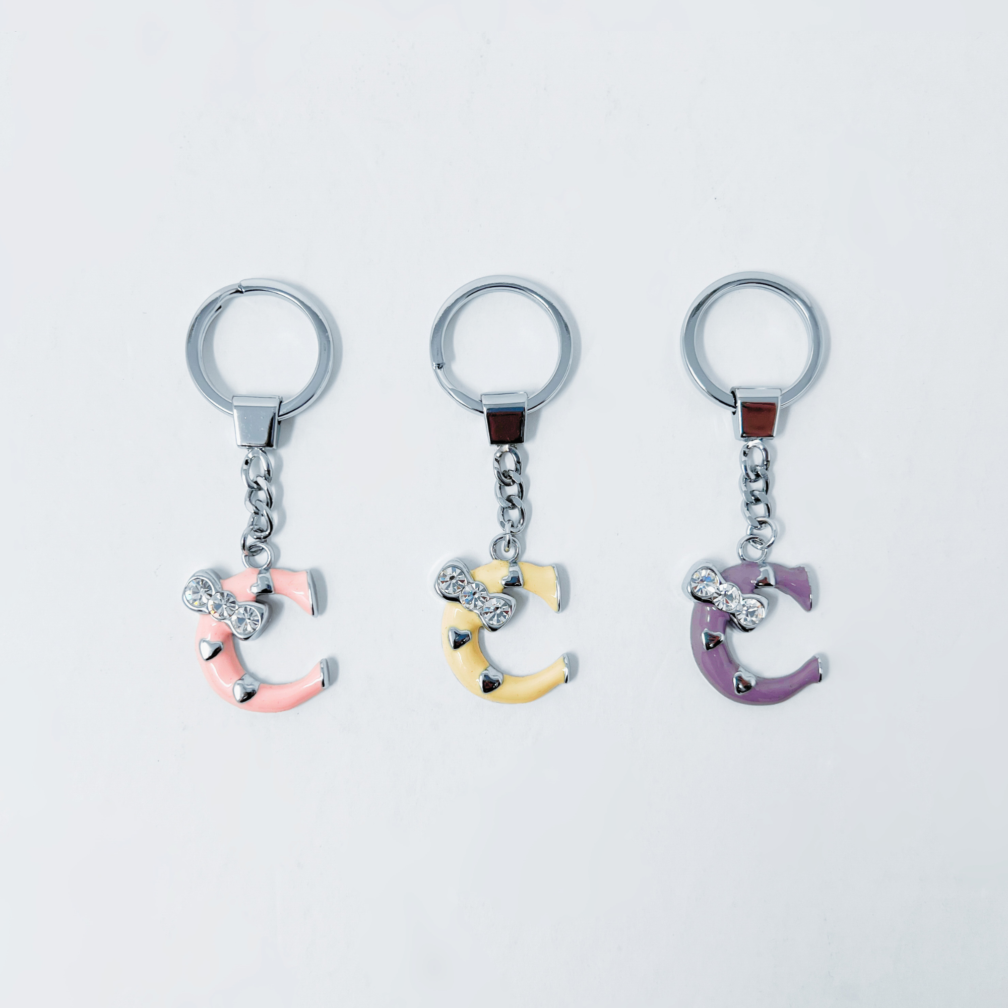 Rucci Professional - Wholesale Keychain – Women's - KC Keychain with A-B-C Initials12