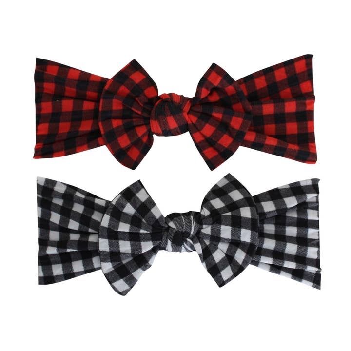 Buffalo Plaid Baby Stirnband für den Großhandel von Bows Arts