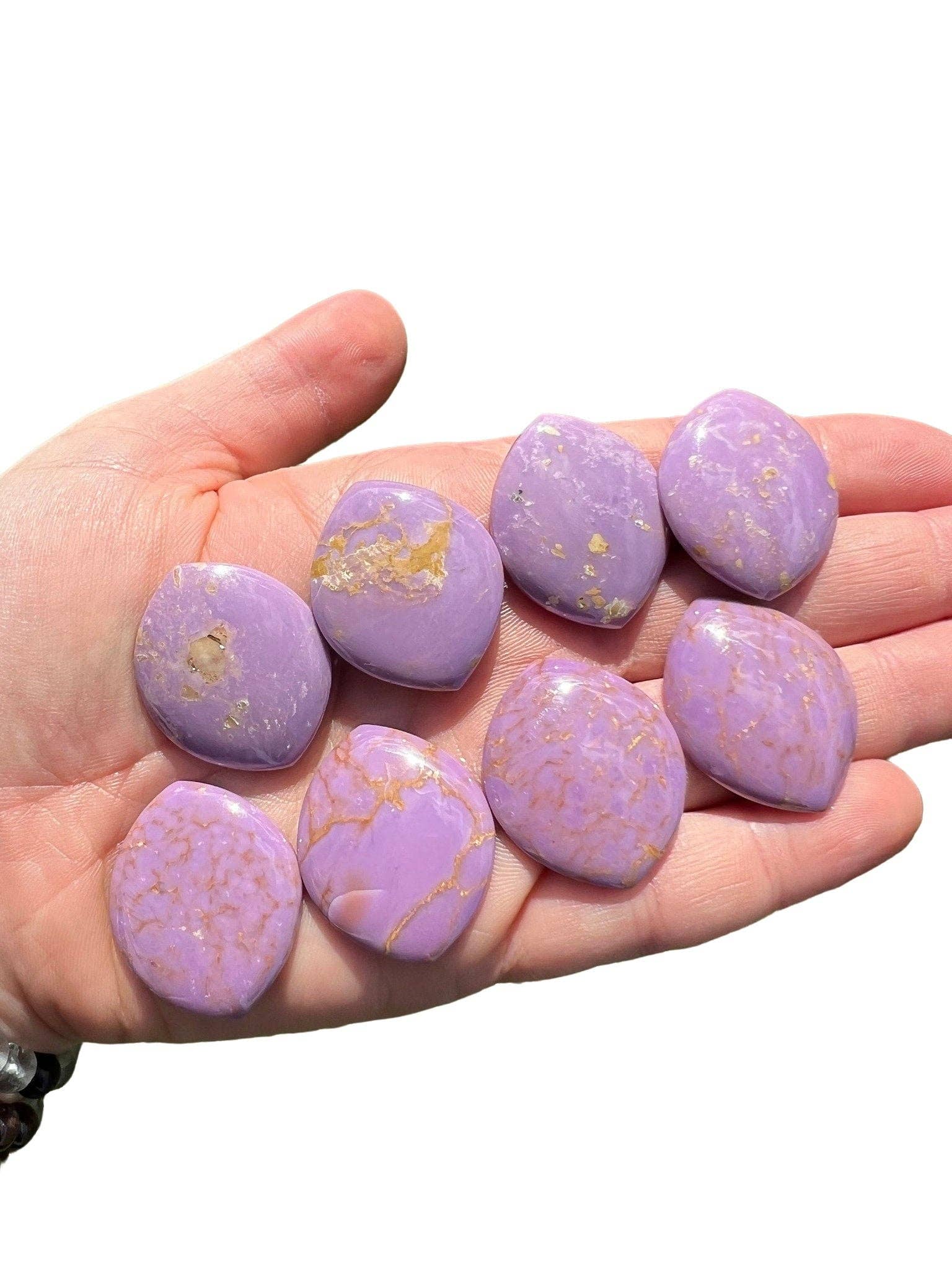 New Moon Beginnings - Wholesale Spiritual Stone/Crystal - Phosphosiderite Marquise Cabochon1