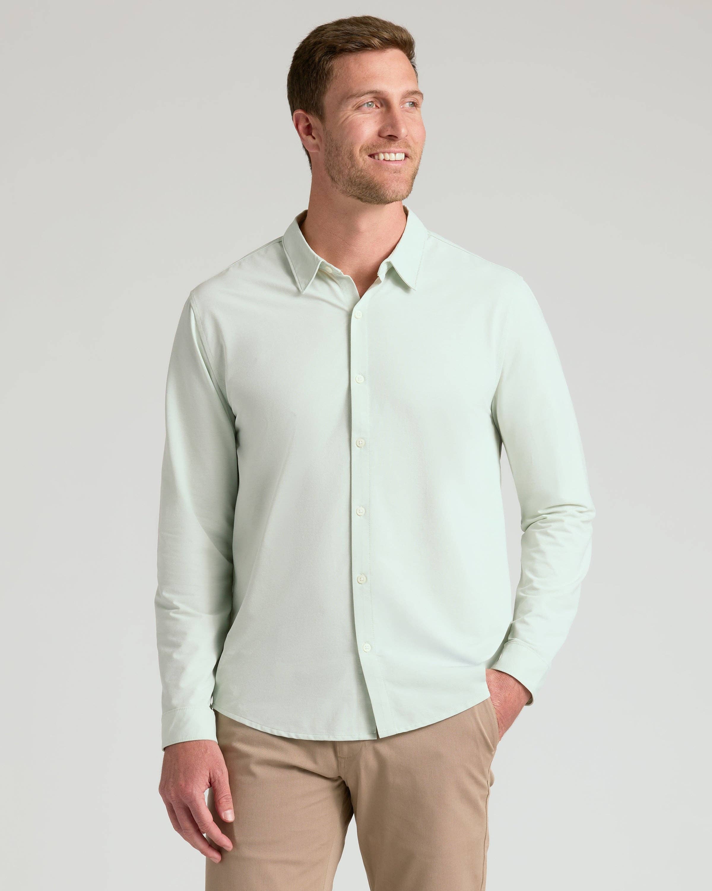 True Classic - Wholesale Button Down Shirt - Men's - Sprig Classic Stretch Oxford 2.00