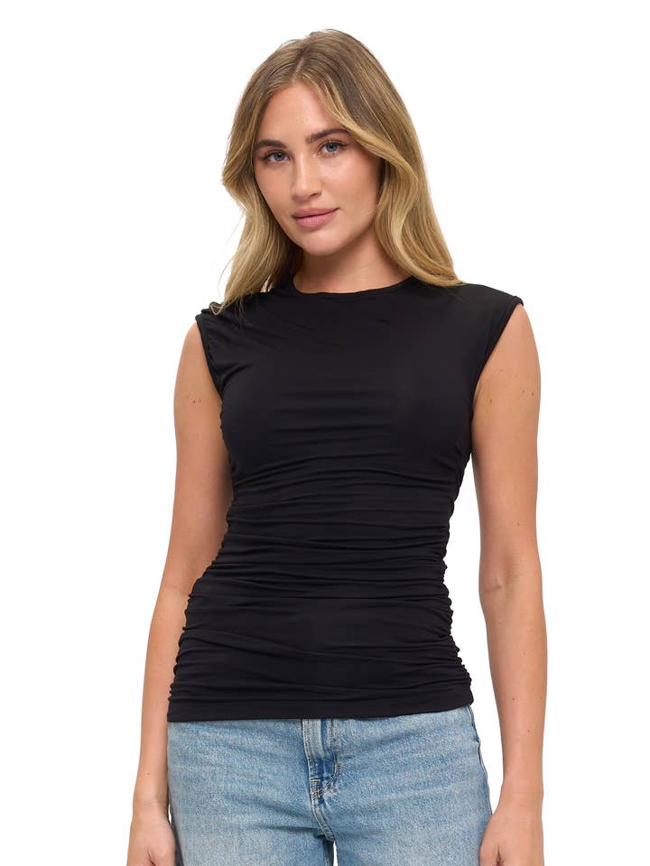 Oberteil mit Raffung für den Großhandel von Ariella USA