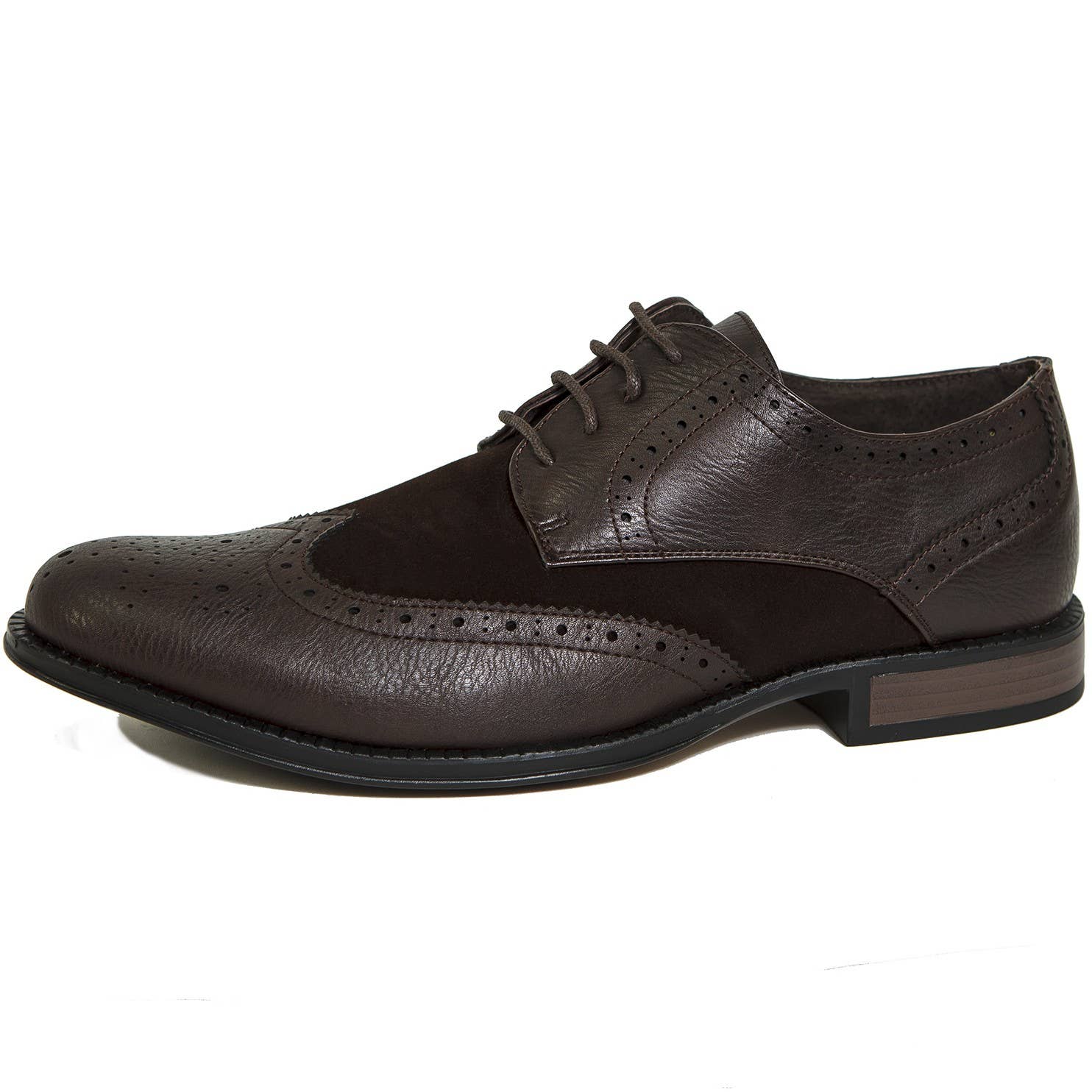 Alpine Swiss - Vente Richelieus – homme - Alpine Swiss Zurich Chaussures habillées à bout d'aile pour hommes Brogue bicolore à lacets Oxfords - ZurichP2T-Parent2