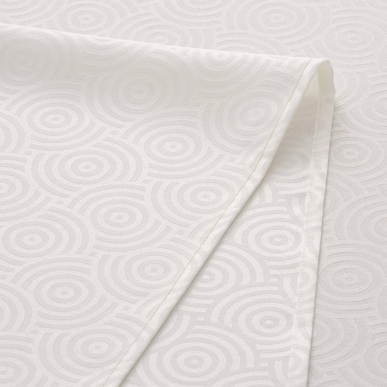 GAMUSI - Venta al por mayor Manteles - Mantel impermeable jacquard algodón circulos RING14