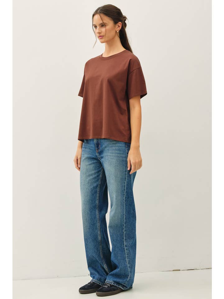 Be Cool - Wholesale T-Shirt - Women's - COTTON JERSEY OVERSIZED CROP T-SHIRTS 17