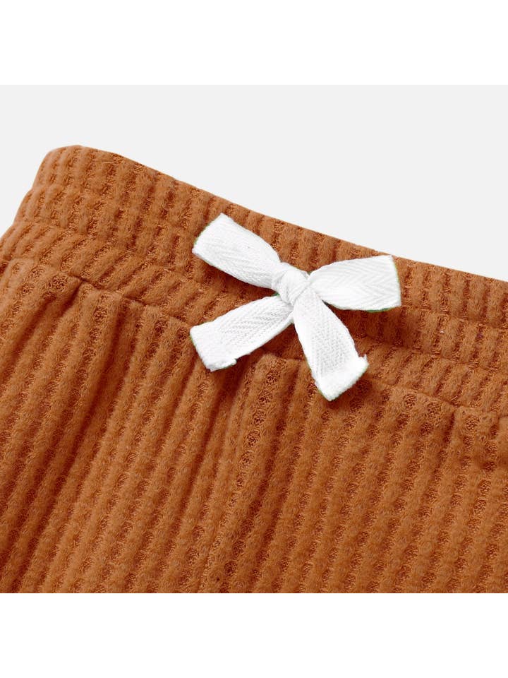 PatPat - Wholesale Clothing Set - Baby - 2pcs Solid Waffle Long-sleeve Baby Set64