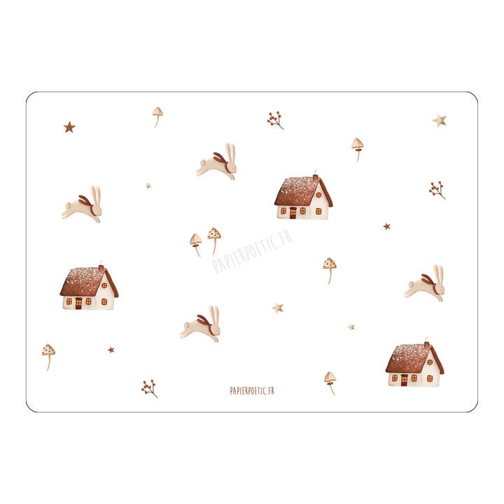 Postcard / Card "Winter Landscape Print" for wholesale by Papier Poetic