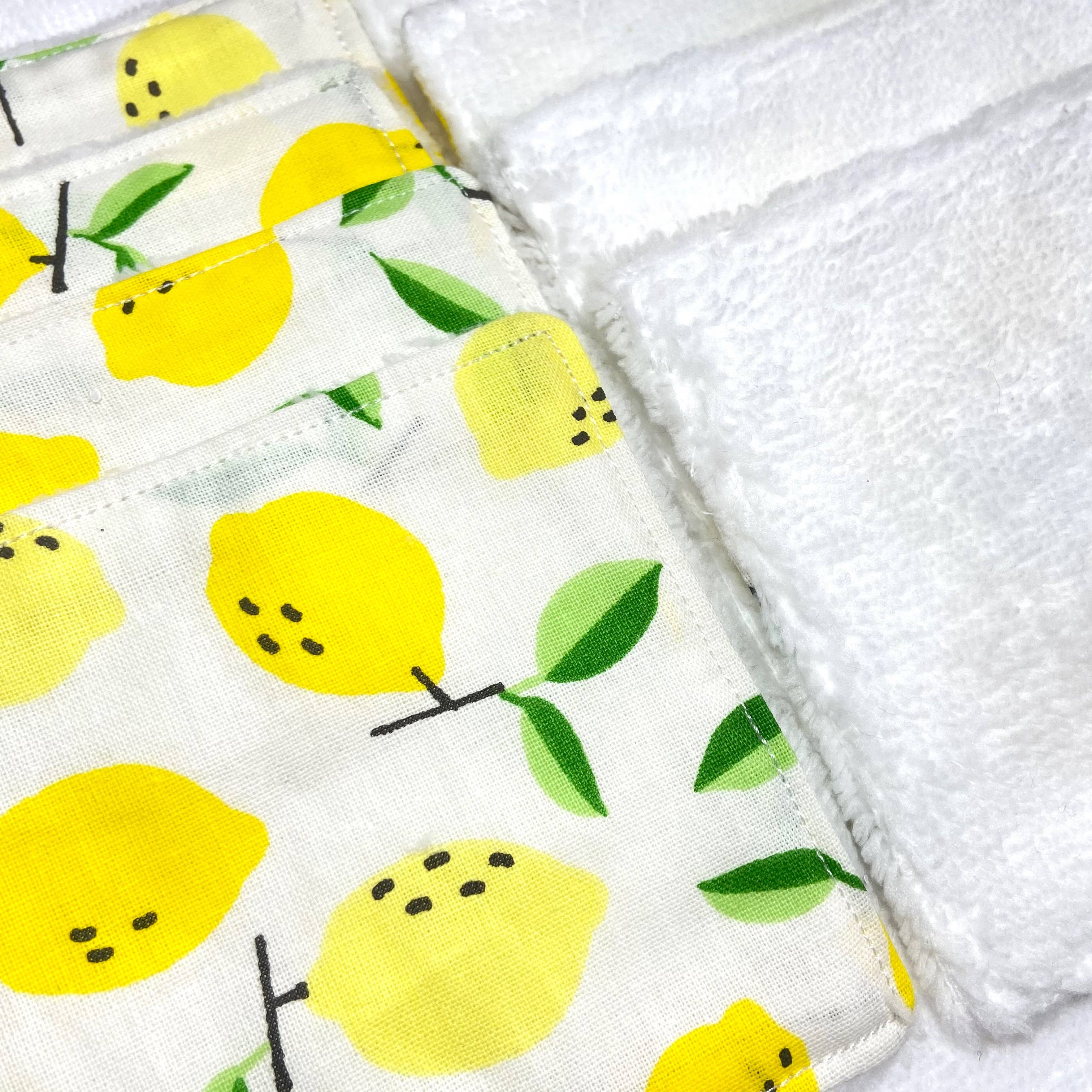 Meli beauty – wholesale Make-up remover – Lemon-printed washable wipe1