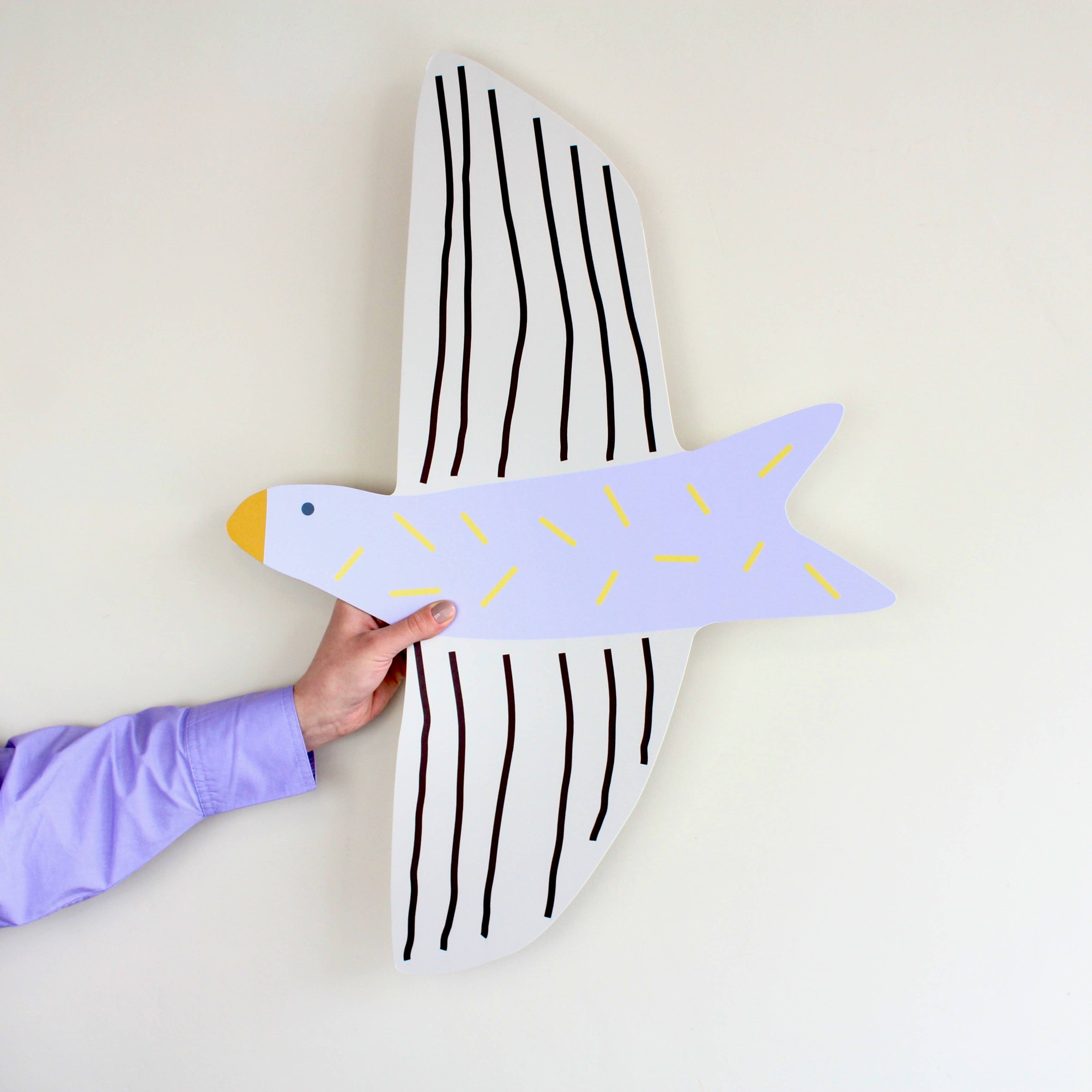 De Lange Tafel – Engroshandel DIY-hobbysæt – Vægophæng med glad flyvende fugl2