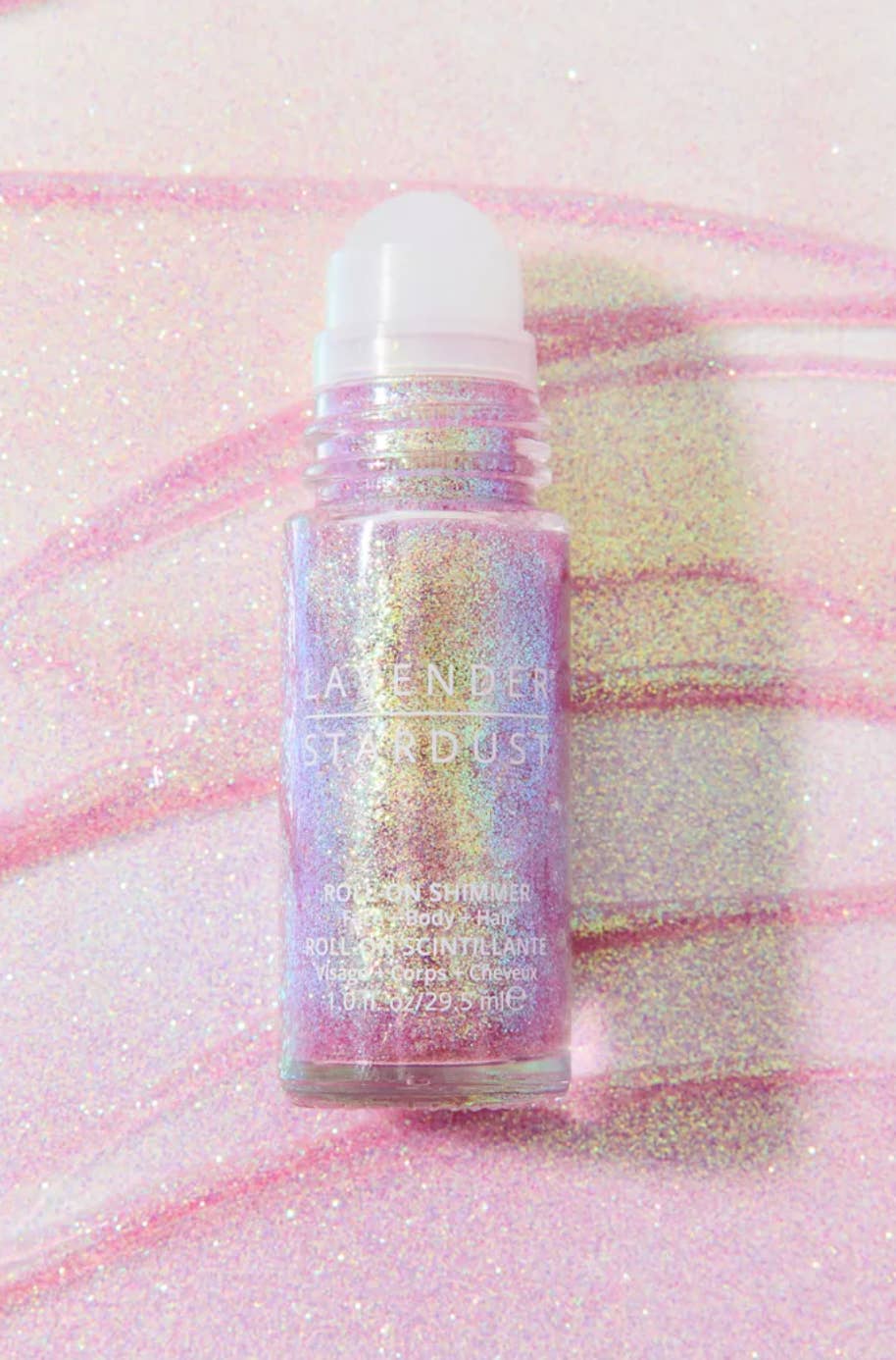 Lavender Stardust - Wholesale Body Glitter/Shimmer - Roll- on Shimmer LAVENDER SCENTED lavender