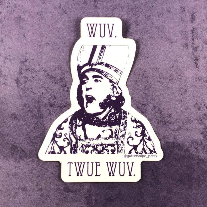 Guttersnipe Press Greetings – Großhandel Aufkleber – Twue Wuv Aufkleber1