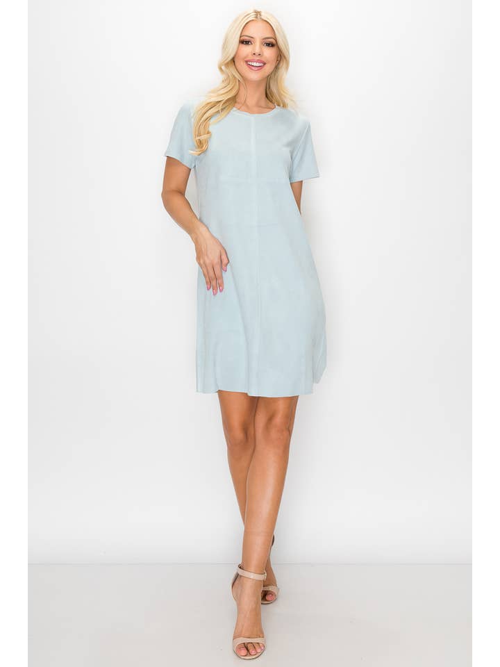 Joh Apparel - Wholesale Dress - Women's - Audrey Stretch Round-Neck Dress with NO Pockets9