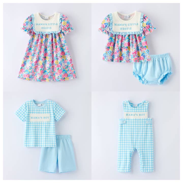 Collection Enfants Broderie Florale Printemps/Été — En Stock Maintenant pour la vente par Auraquise
