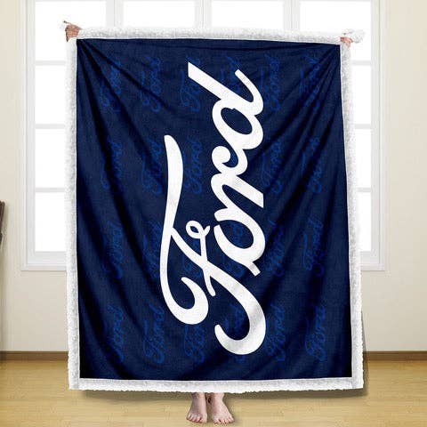 Blanket - Ford Script for wholesale by Detroit Shirt Co.