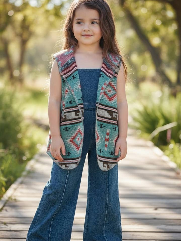 Kids Charm Online - Wholesale Jumpsuit - Kids - Cute dark blue denim jumpsuit with back zipper. PNG50704 jean2
